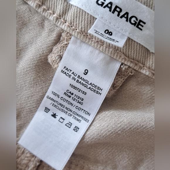 Garage 100% Cotton Denim Dani Carpenter Pant - Tan - Picture 2 of 14
